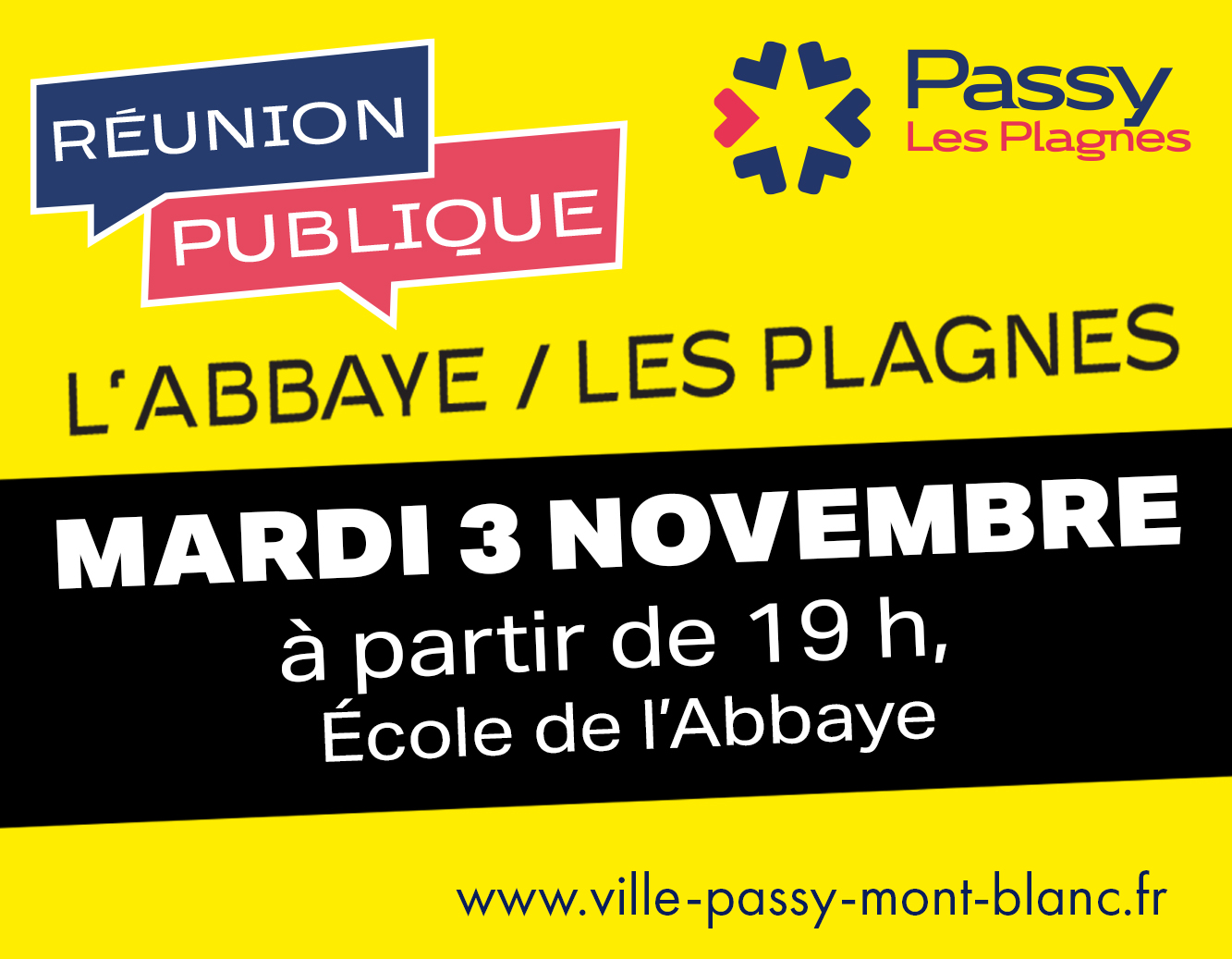 Réunion Publique L'Abbaye, les Plagnes