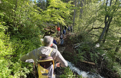 Inauguration sentier Mère-Eau et blocs escalade Plateau d'Assy Passy