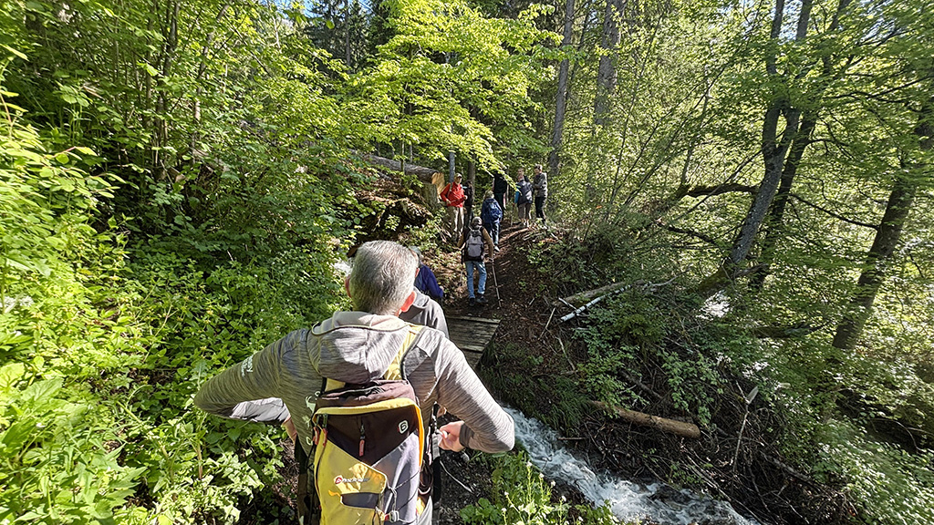 Inauguration sentier Mère-Eau et blocs escalade Plateau d'Assy Passy