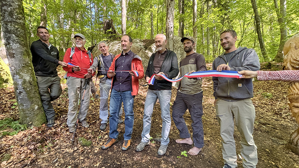 Inauguration sentier Mère-Eau et blocs escalade Plateau d'Assy Passy