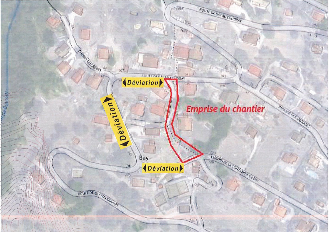 Renouvellement du réseau d’eau potable du Chemin de la Résistance, à la Contamine de Bay