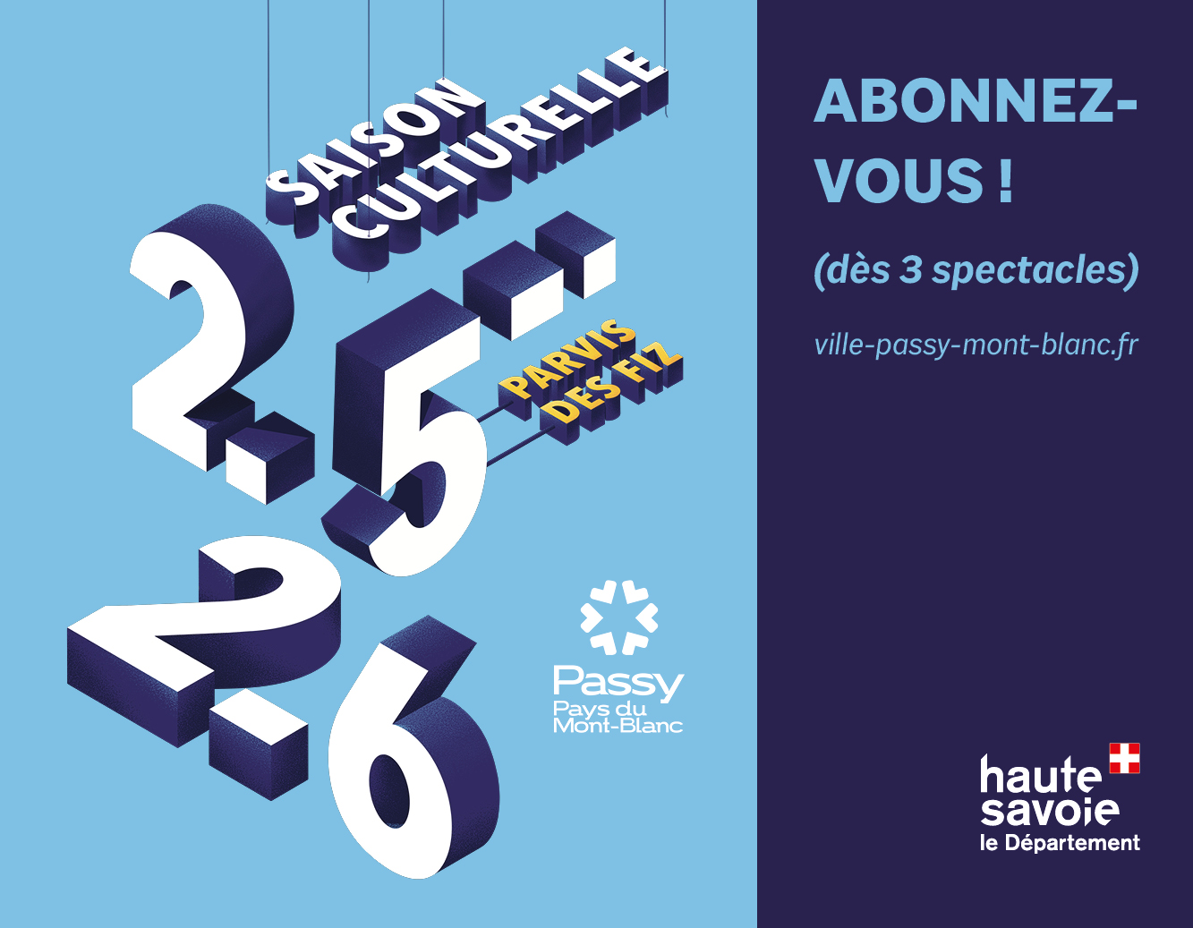 Nouvelle saison culturelle Passy 2025-2026