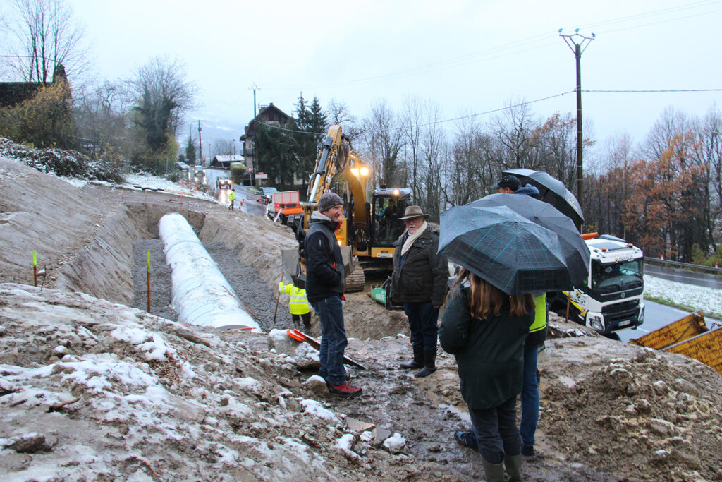 Début des travaux Les Plagnes Derrière
