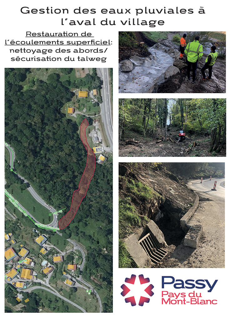 Panneau travaux Les Plagnes phase 1
