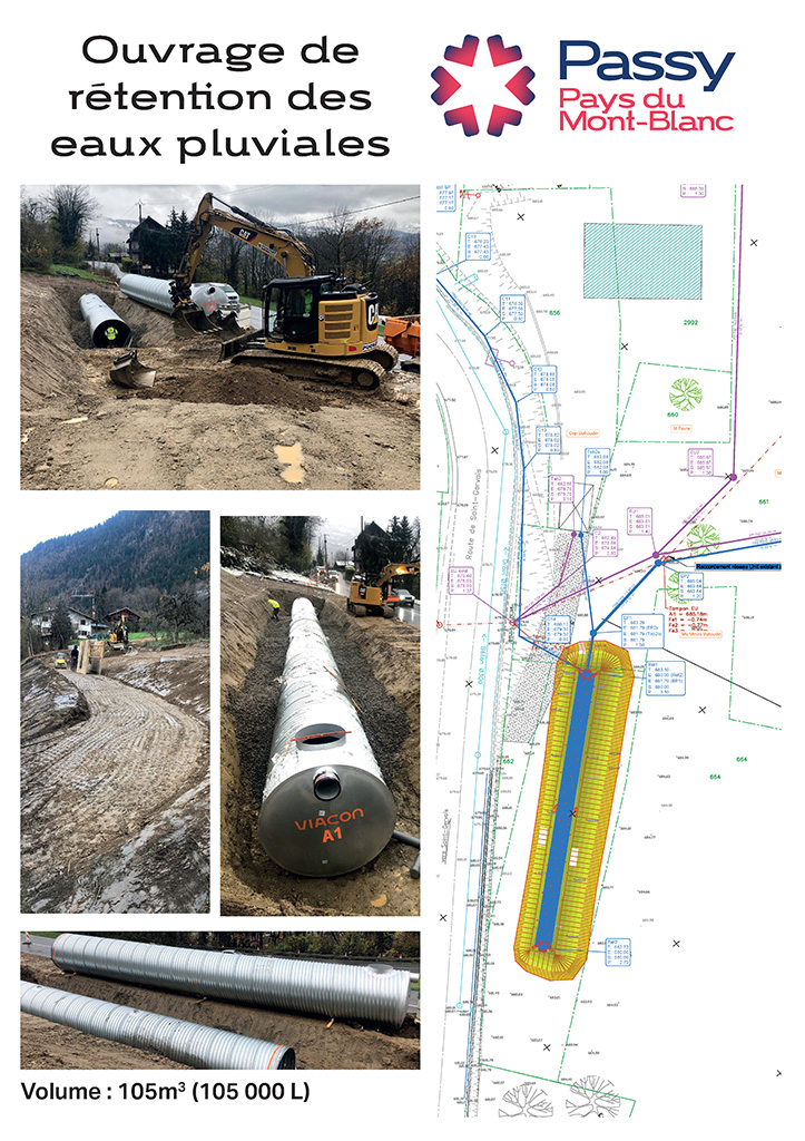 Panneau travaux Les Plagnes phase 2