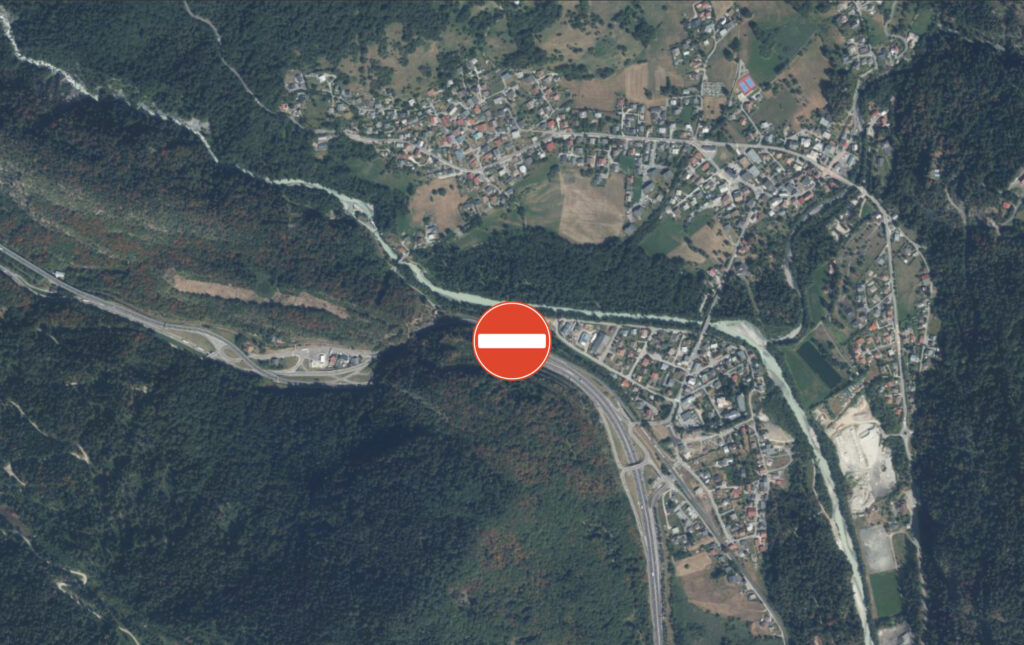 Actu fermeture RD205 entre Les Houhes et Passy viaduc Egratz