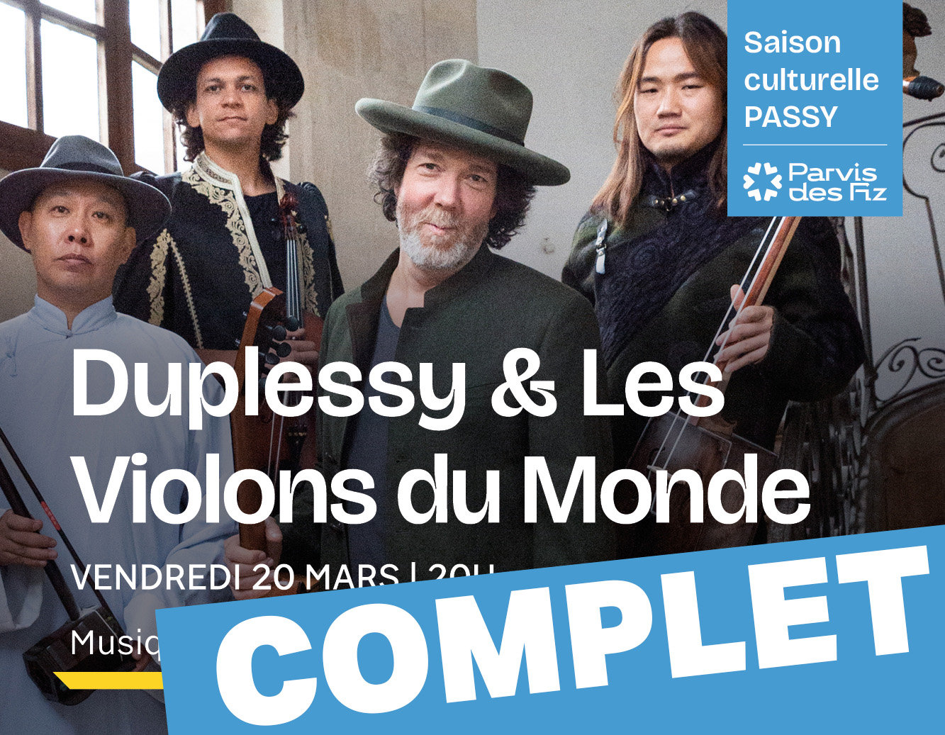 Duplessy concert Passy Complet 20 mars