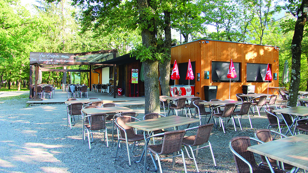Base de loisirs lac de Passy, buvette des criques