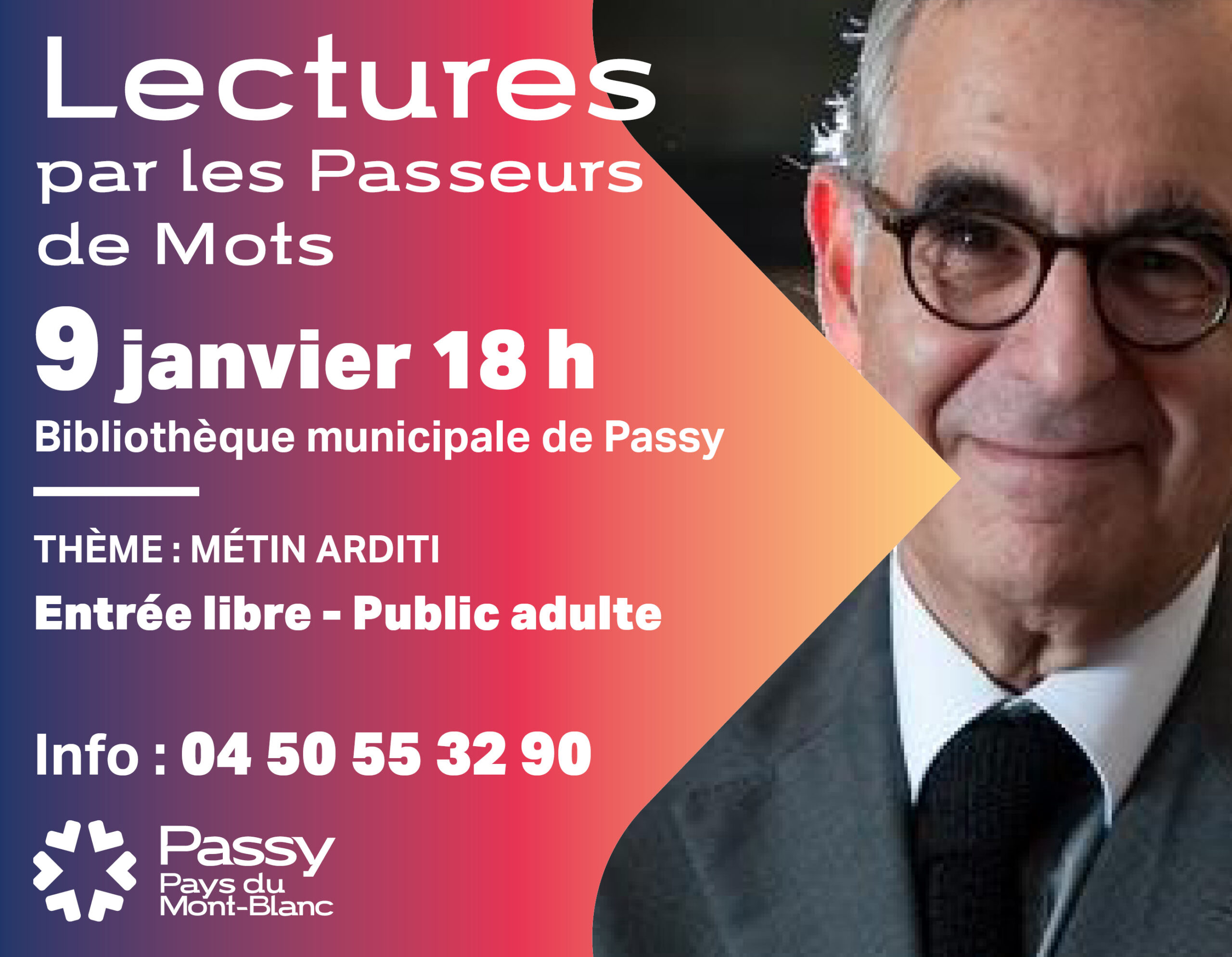 Lectures Passeurs de mots janvier 2026 Bibliothèque Passy