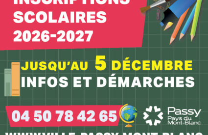 inscriptions scolaires 2026-2027 Passy