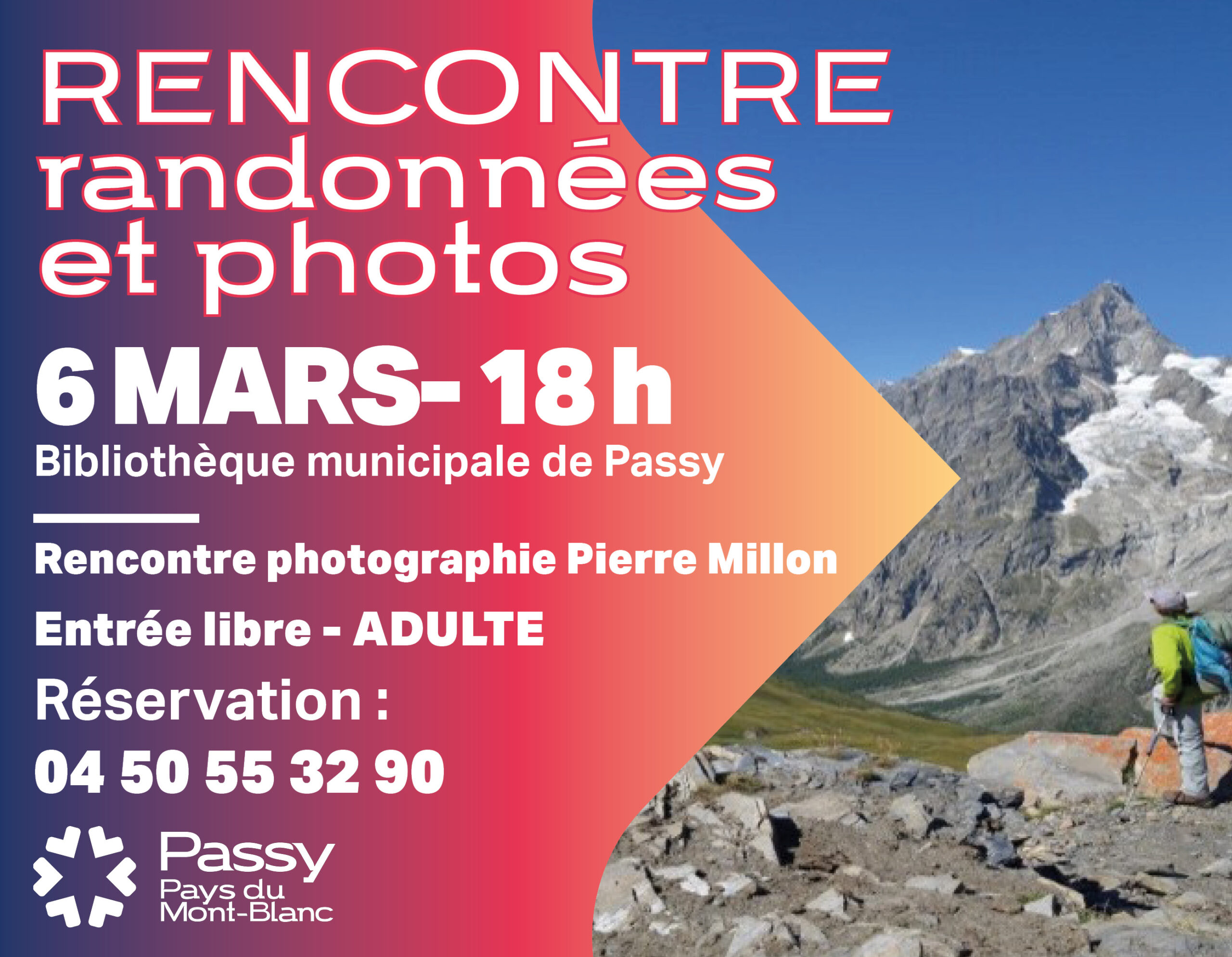 Rencontre ecrivain photographe Pierre Millon Bibliothèque