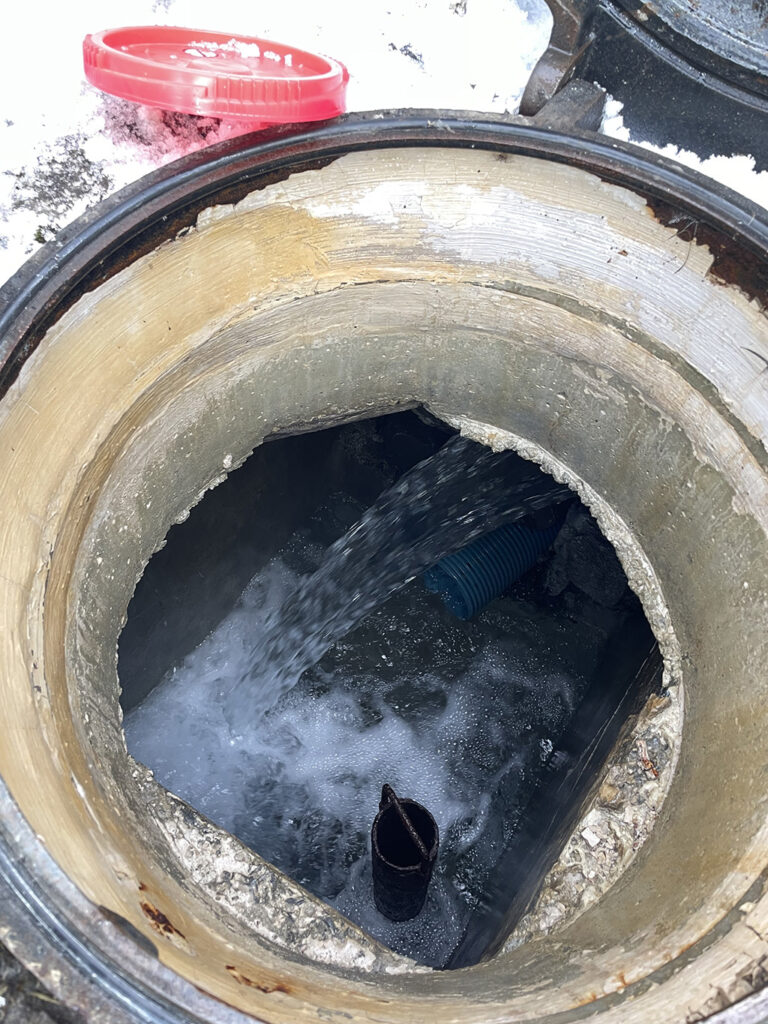 Intervention des équipes du service des Eaux sur Plaine-Joux