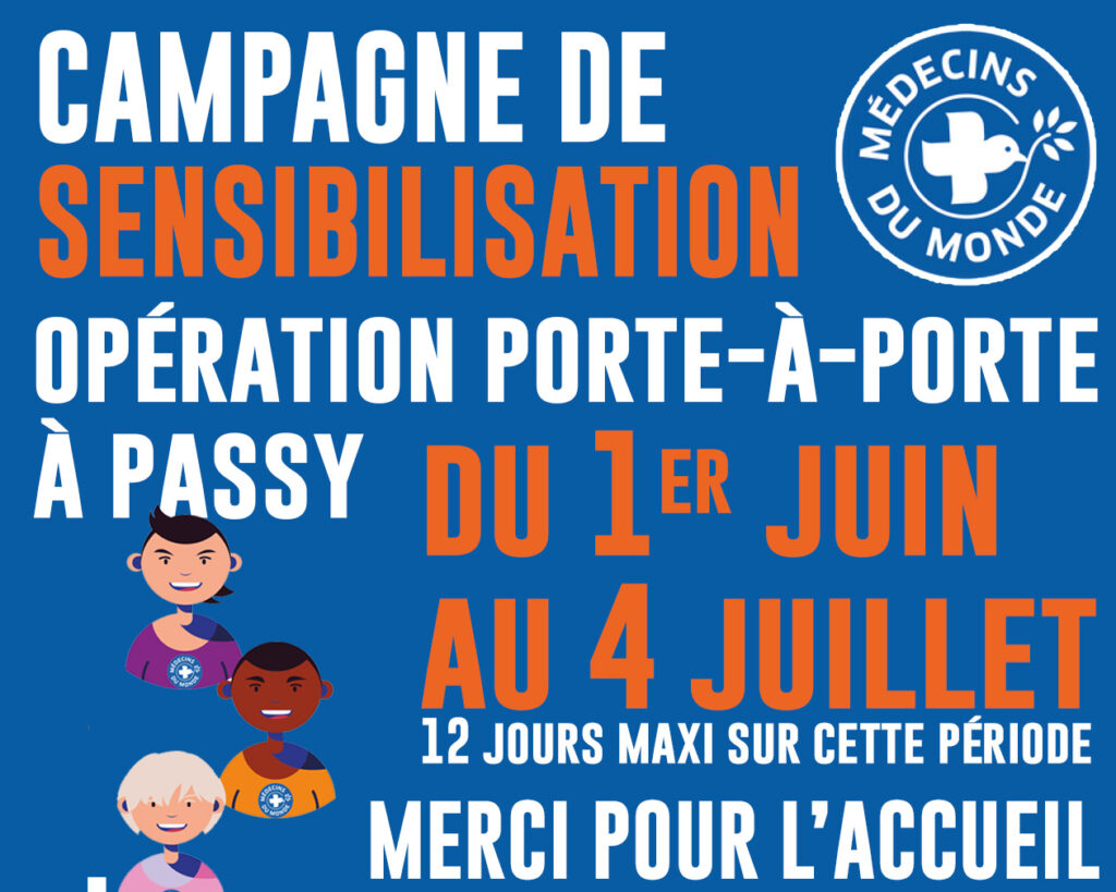 campagne MEDECINS DU MONDE à Passy