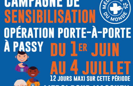 campagne MEDECINS DU MONDE à Passy