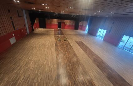 Rénovation parquet été 2026 Parvis des Fiz Passy